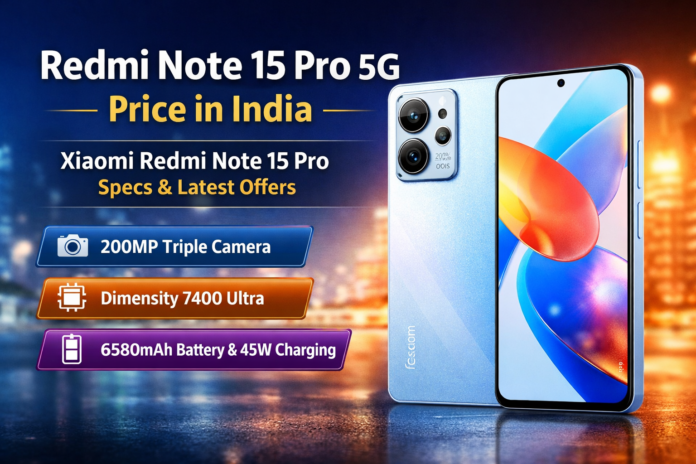 redmi note 15 pro 5g price in india